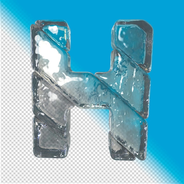 Effet De Glace Lettres Rendu 3d