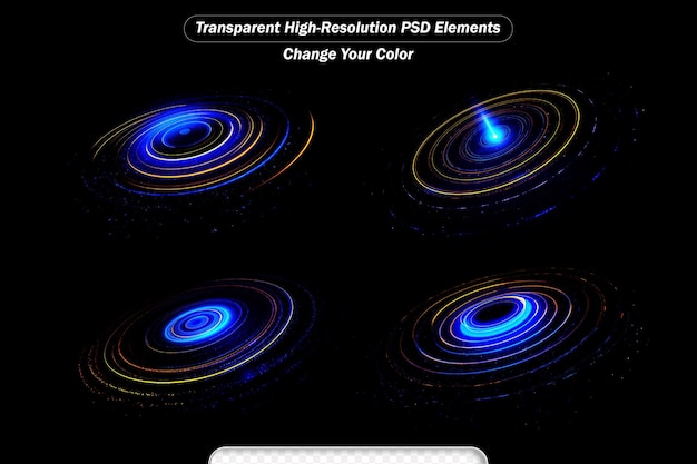 PSD effet de lueur galaxie d'éclat univers de rotation abstrait energie de puissance tape d'éblouissement
