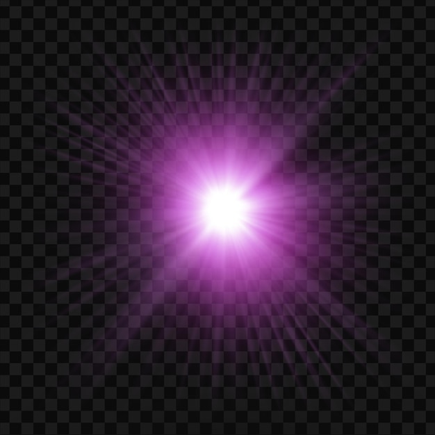 effet de lumière éclatante violette