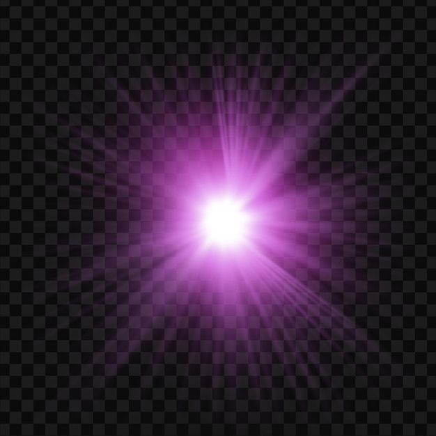effet de lumière éclatante violette