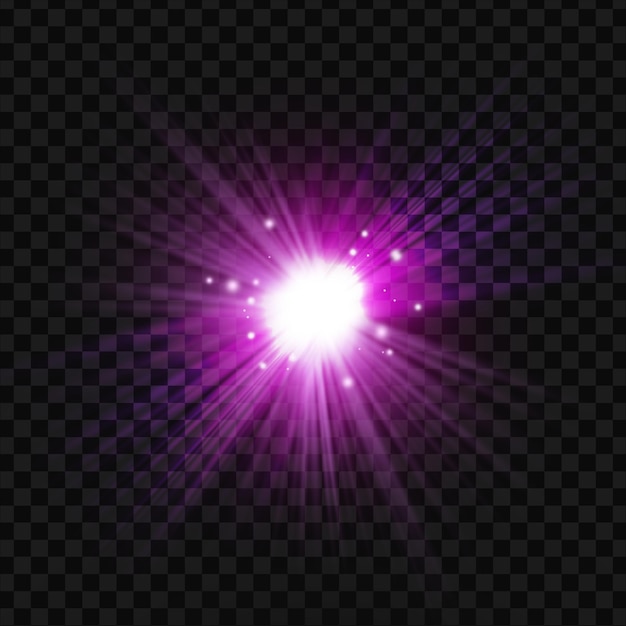 effet de lumière éclatante violette
