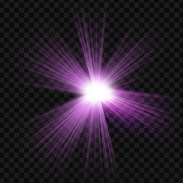 effet de lumière éclatante violette