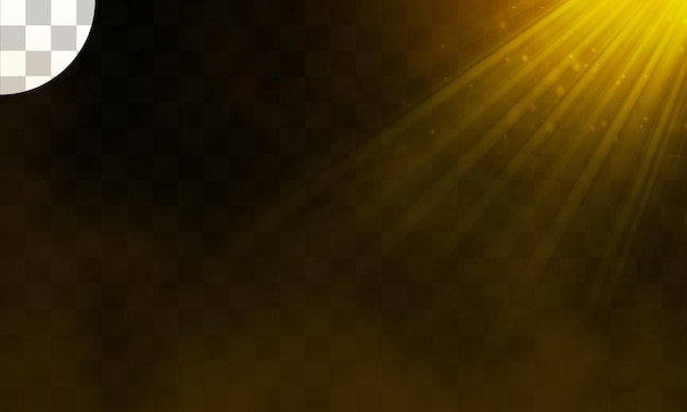 Effet de lumière avec fond transparent
