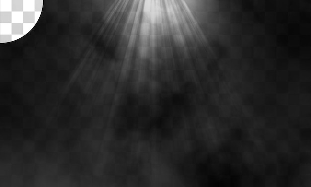 Effet de lumière avec fond transparent
