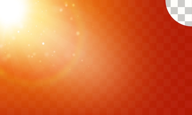 Effet de lumière avec fond transparent