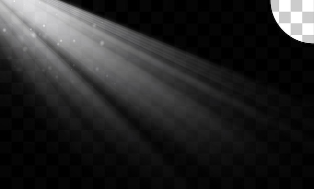 Effet de lumière avec fond transparent