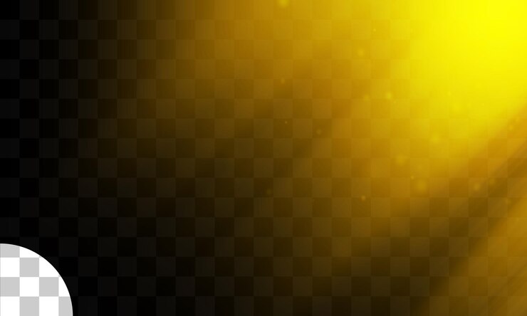 PSD effet de lumière sur fond transparent