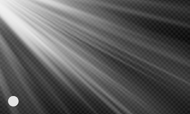 Effet de lumière avec fond transparent