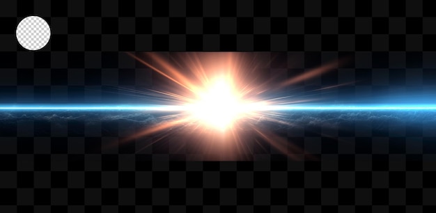 effet de lumière sur fond transparent
