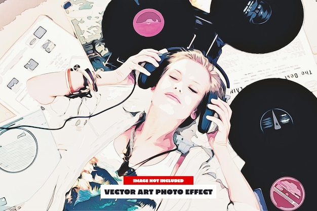 Effet photo d'art vectoriel