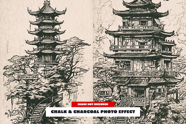 Effet photo à la craie pour affiche