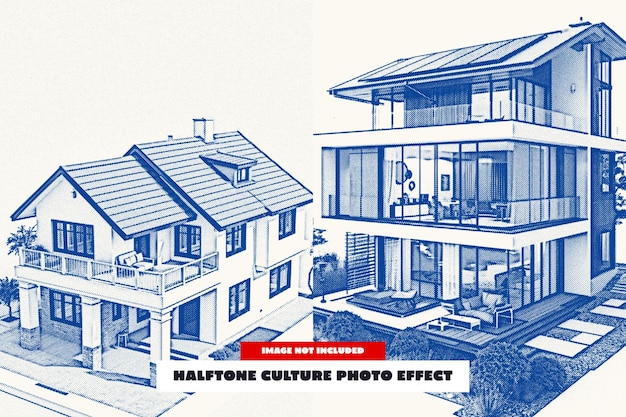 Effet photo de culture à demi-ton pour affiche