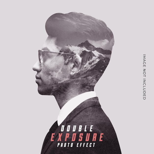 Effet photo double exposition pour affiche