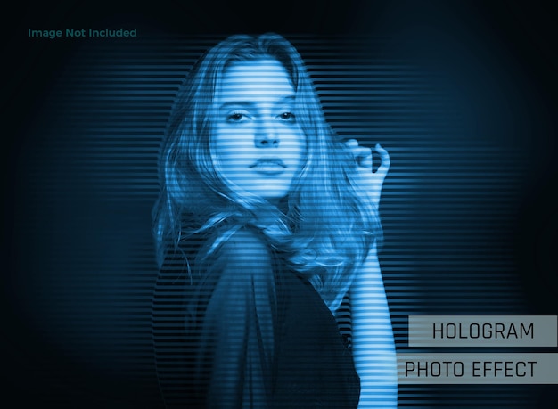 Effet Photo De Manipulation D'hologramme Psd