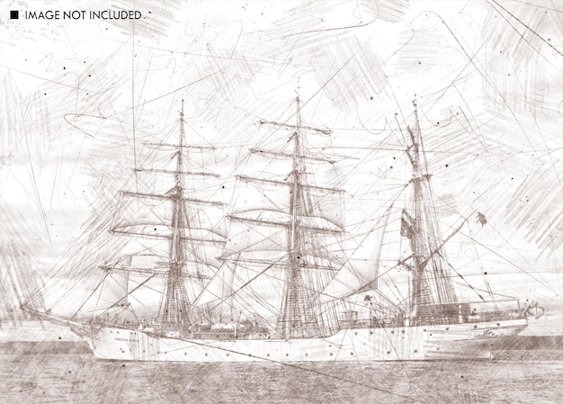 Effet de photo de peinture de croquis
