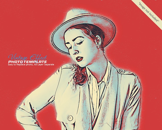 Effet photo pop art vintage
