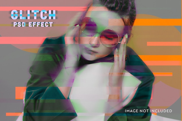 Effet photo PSD Glitch