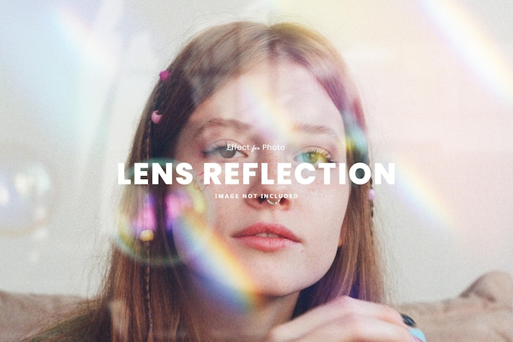 PSD effet photo de réflexion de la lentille