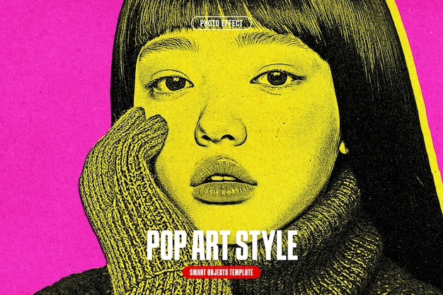 Effet photo de style pop art