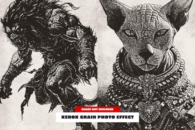 Effet photo Xerox Grain pour les affiches