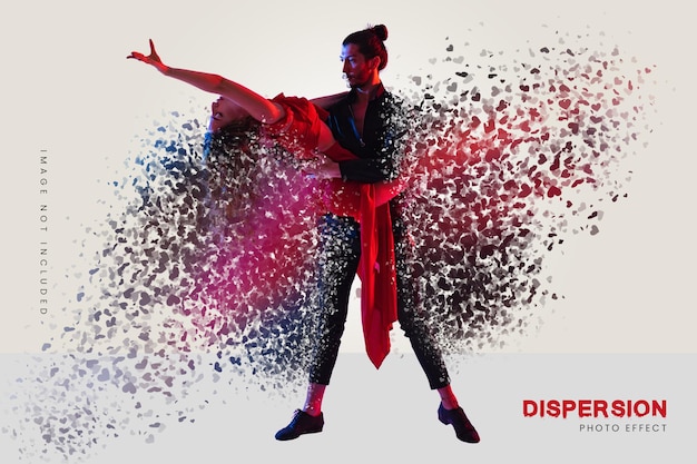 PSD effet photoshop de dispersion