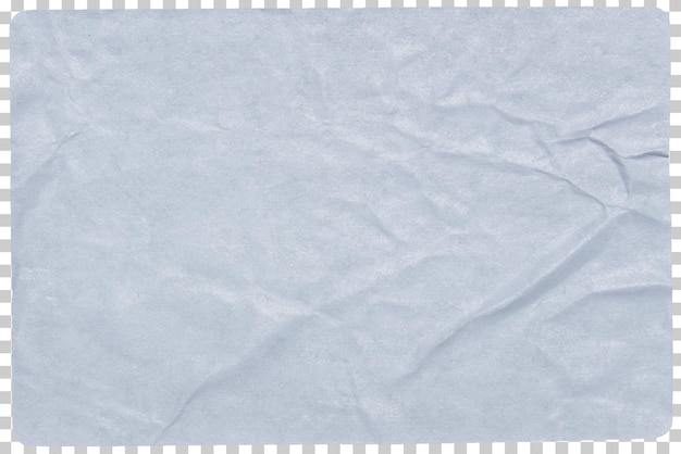 Effet de recouvrement de la texture du papier plissé png surface du papier ridée