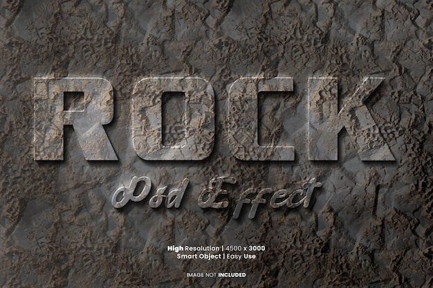 Effet Rock Psd Réaliste