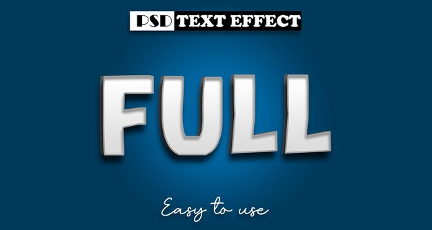 PSD effet de style complet du texte psd