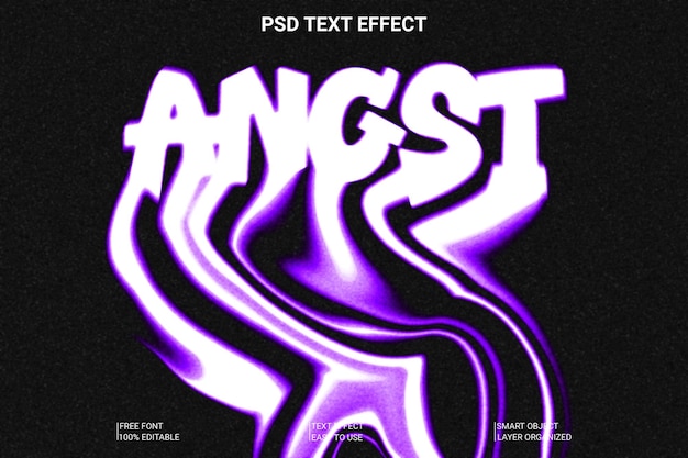 PSD effet de style de texte 3d modifiable