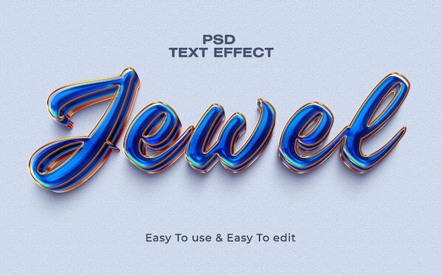 PSD effet de style de texte bijou