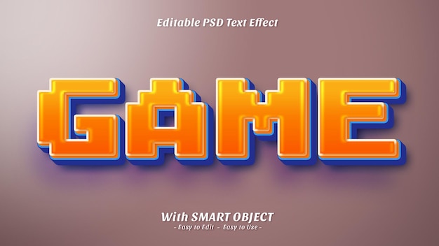 Effet de style de texte du jeu