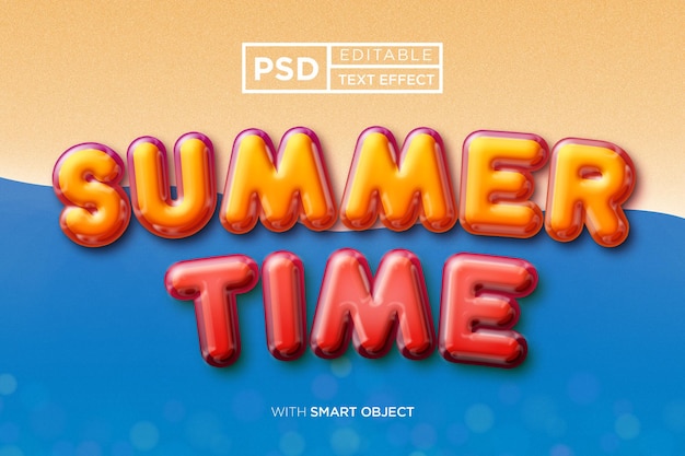 effet de style de texte de fête d'été