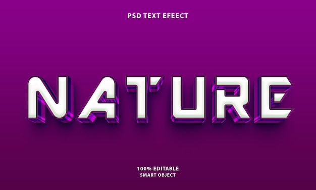 PSD effet de style de texte free psd nature