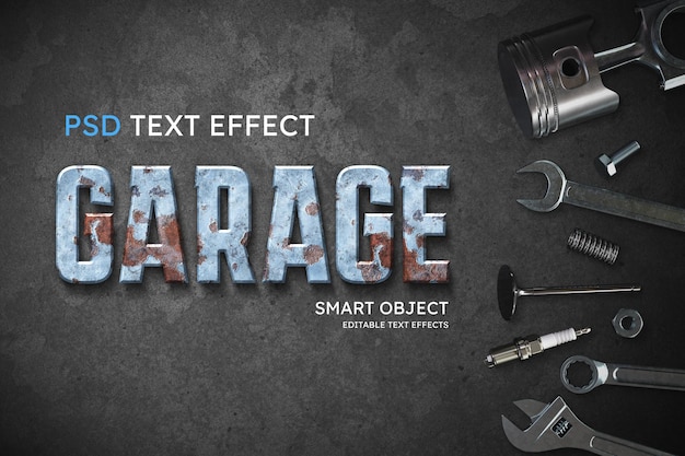 Effet De Style De Texte De Garage