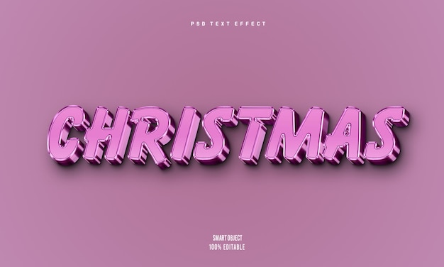 Effet de style de texte de Noël