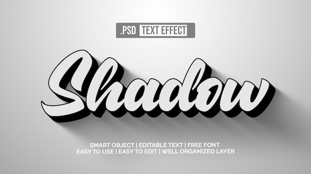 effet de style de texte d'ombre