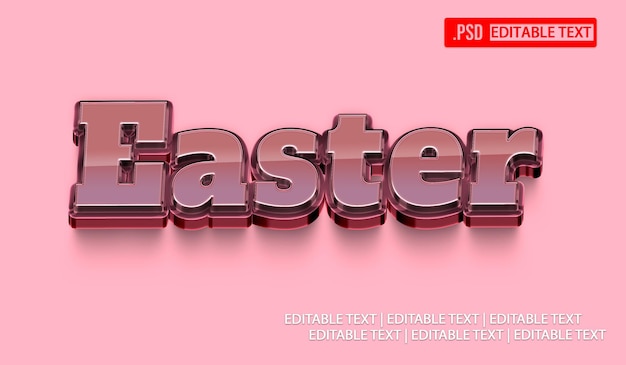 Effet de style de texte de Pâques