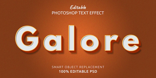 Effet de style de texte Photoshop modifiable à gogo