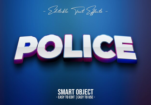 PSD effet de style texte de police