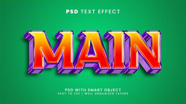 Effet de style de texte principal