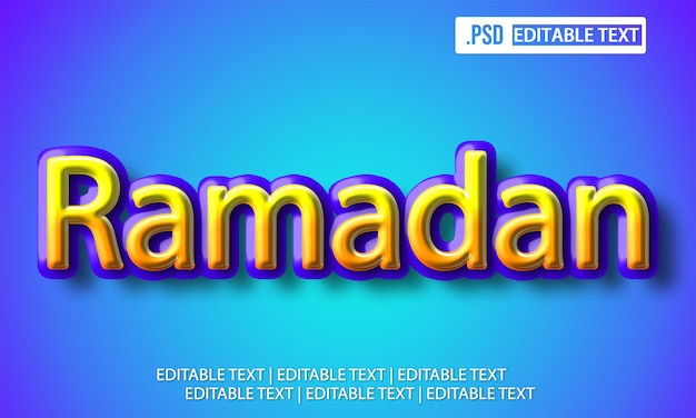 effet de style de texte de ramadan