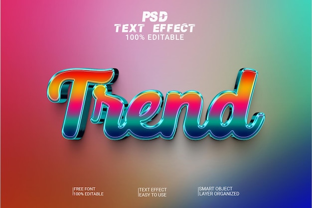 PSD effet de style de texte vert