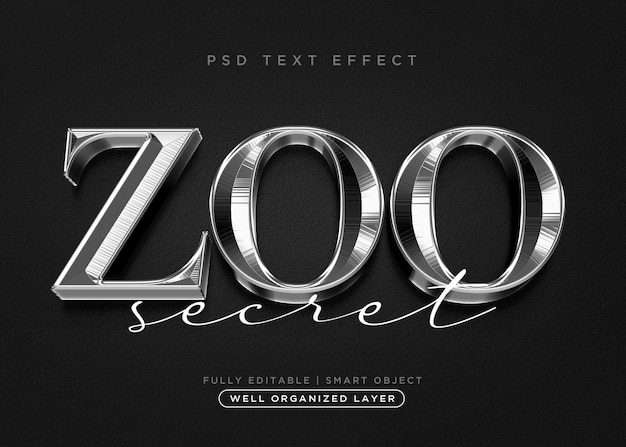 Effet De Style De Texte Zoo 3d