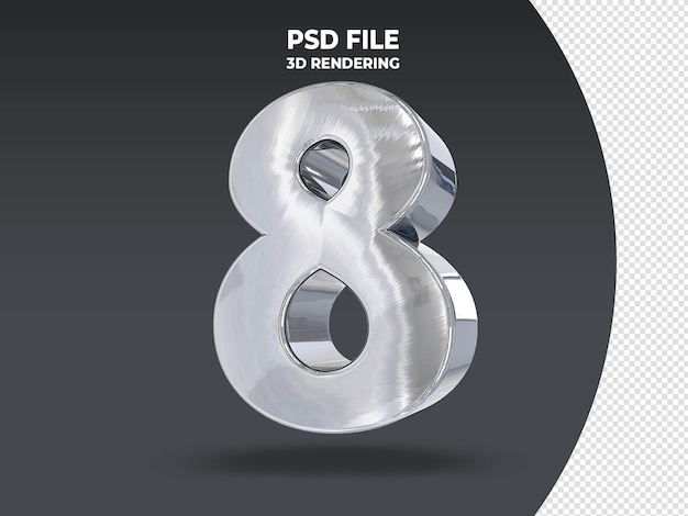 PSD effet de texte 3d argenté