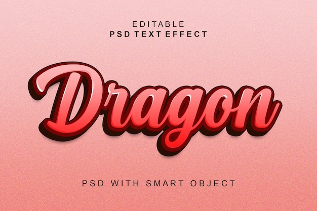 Effet De Texte 3d Dragon