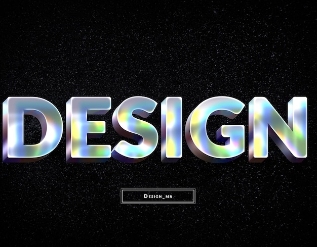 Effet de texte 3D et effet de texte modifiable