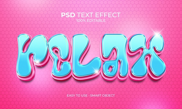 Effet De Texte 3d Fluide Relax