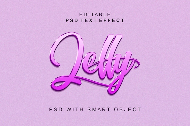 Effet De Texte 3d Gelée