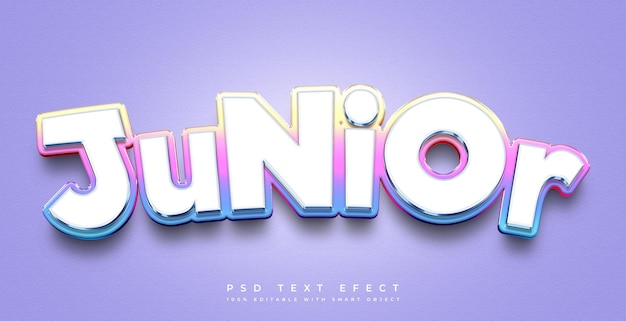 Effet De Texte 3d Junior