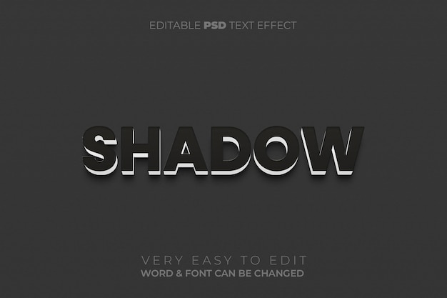 Effet de texte 3D en ombre